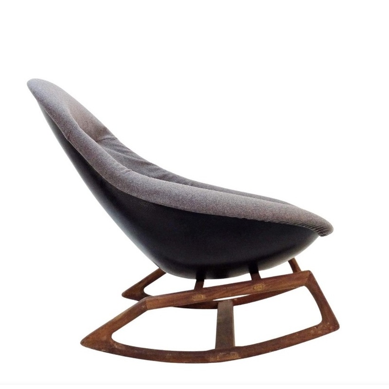 Gemini Rocking Chair by Walter S. Chenery for Lurashell, 1960s