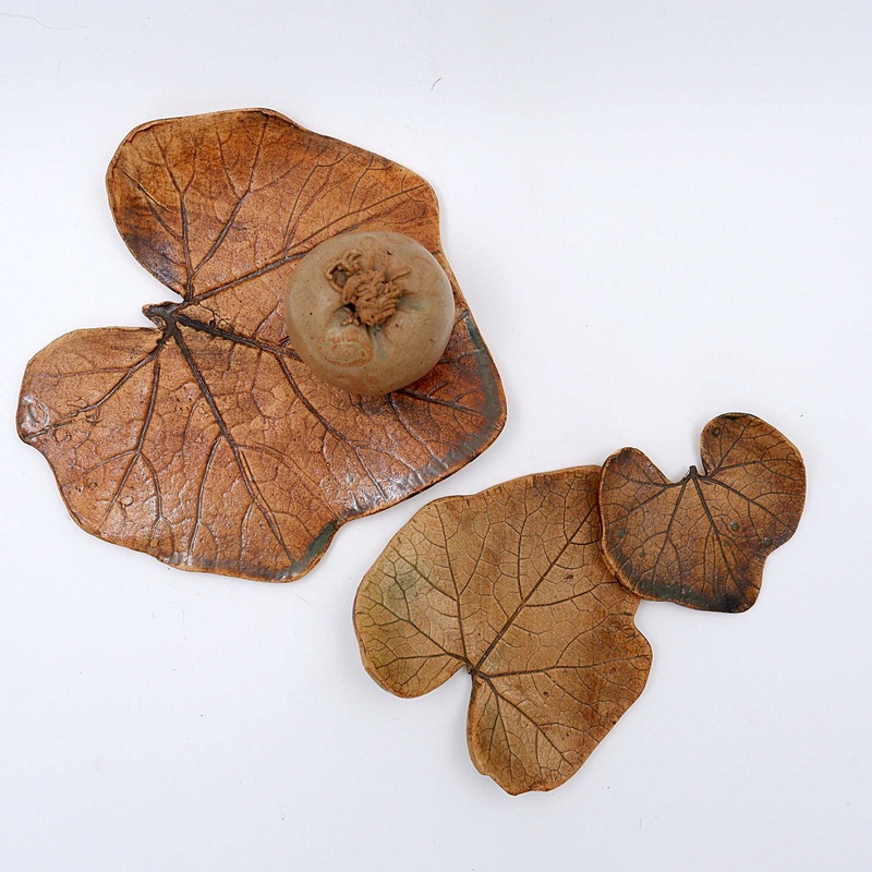 Set of decorative ceramics turquoise 