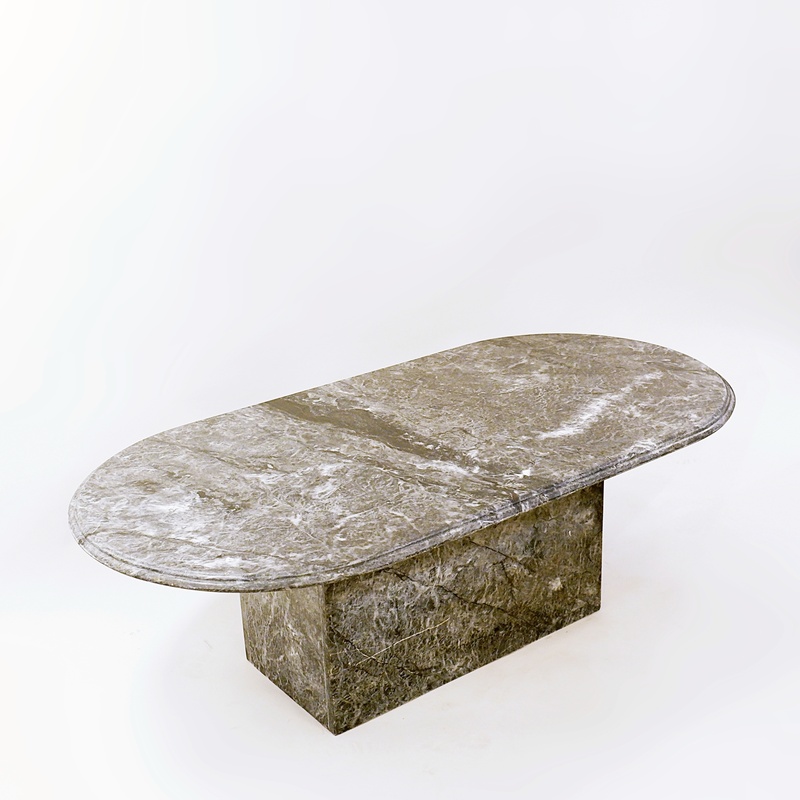Grey marble coffee table, 1960s