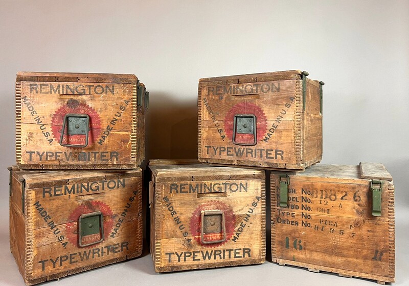 Wooden shipping case for a Remington typewriter, circa 1930